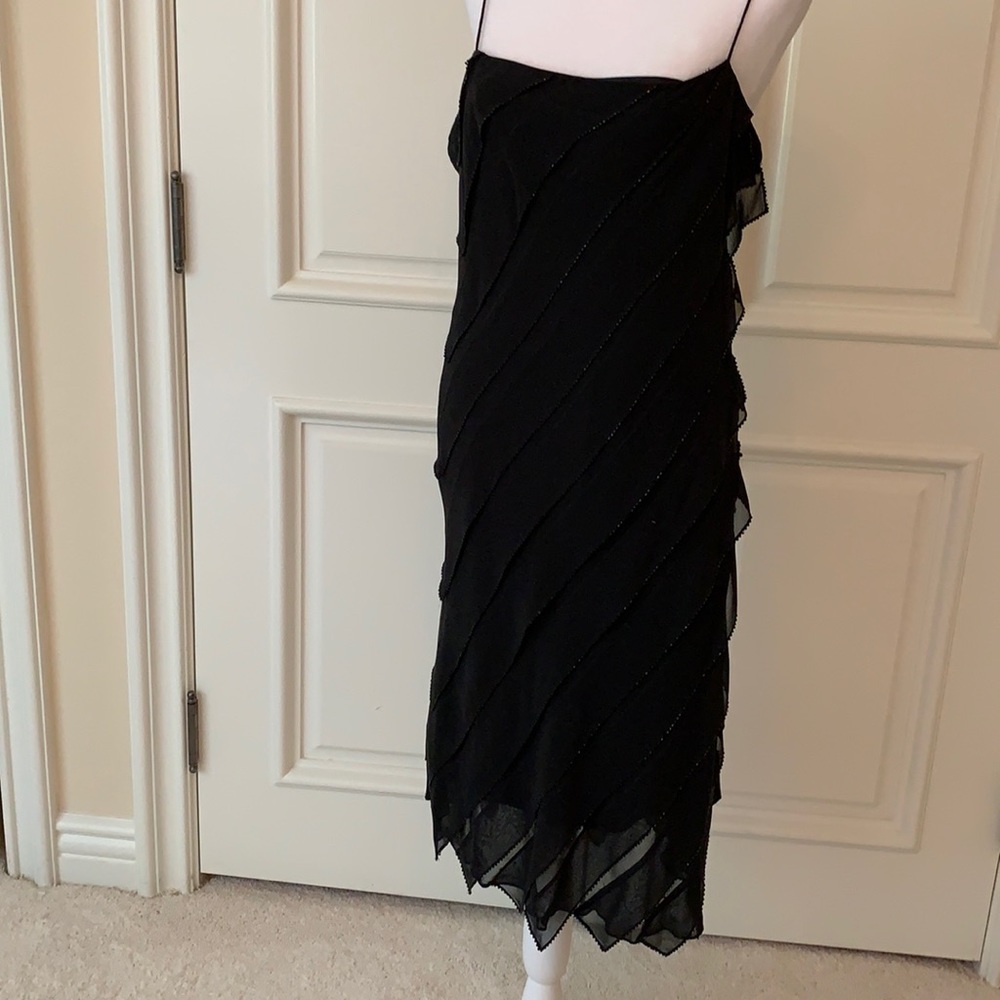 Beaded evening cocktail dress